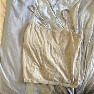 Women's Cream Spaghetti Strap Top